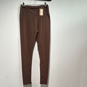 Brown High-Waisted Leggings